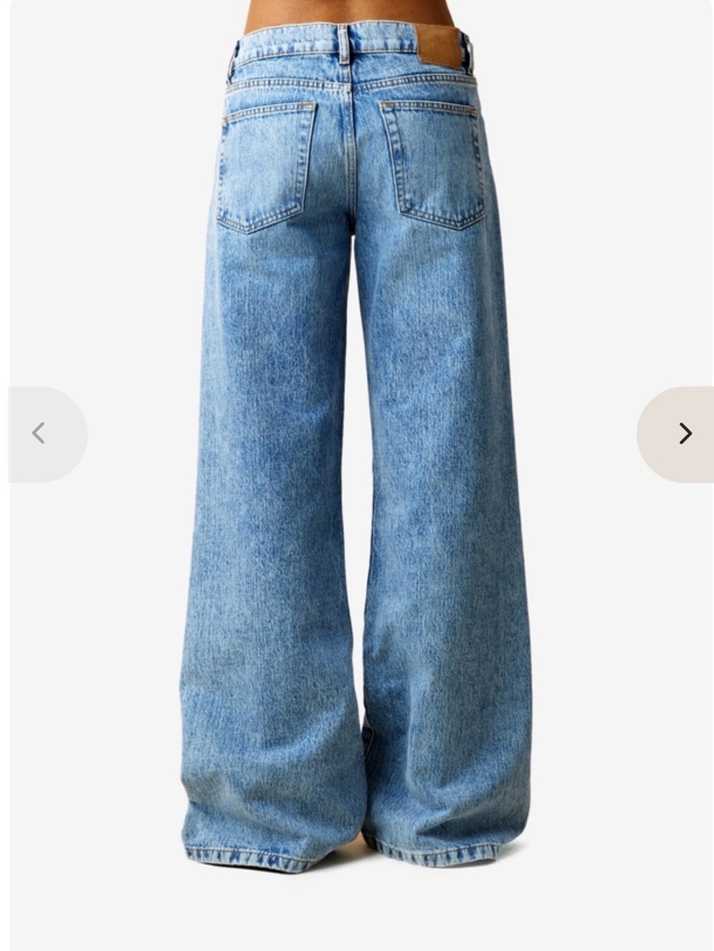 High-Rise Wide Leg Jeans in Light Blue Wash its new style kyoto - Picture 2 of 9